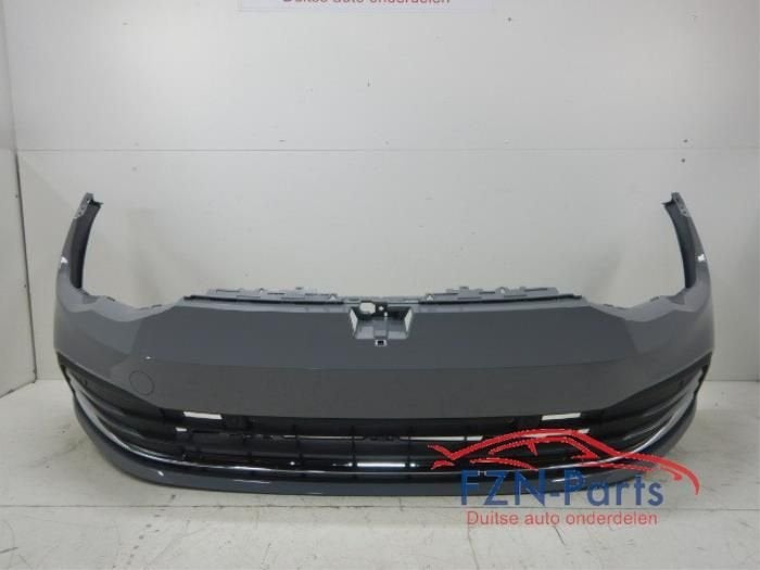 VW Golf 8 Voorbumper 4PDC LA7C Chroom, Auto-onderdelen, Ophalen of Verzenden, Gebruikt, Voor, Bumper