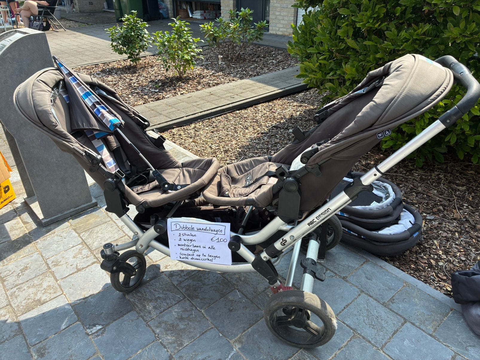 Dubbele wandelwagen, Enlèvement, Utilisé, Autres marques, Modèle duo