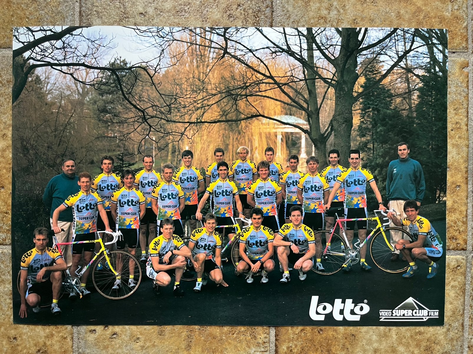 Wielrenner poster ploeg Lotto, Ophalen, Zo goed als nieuw