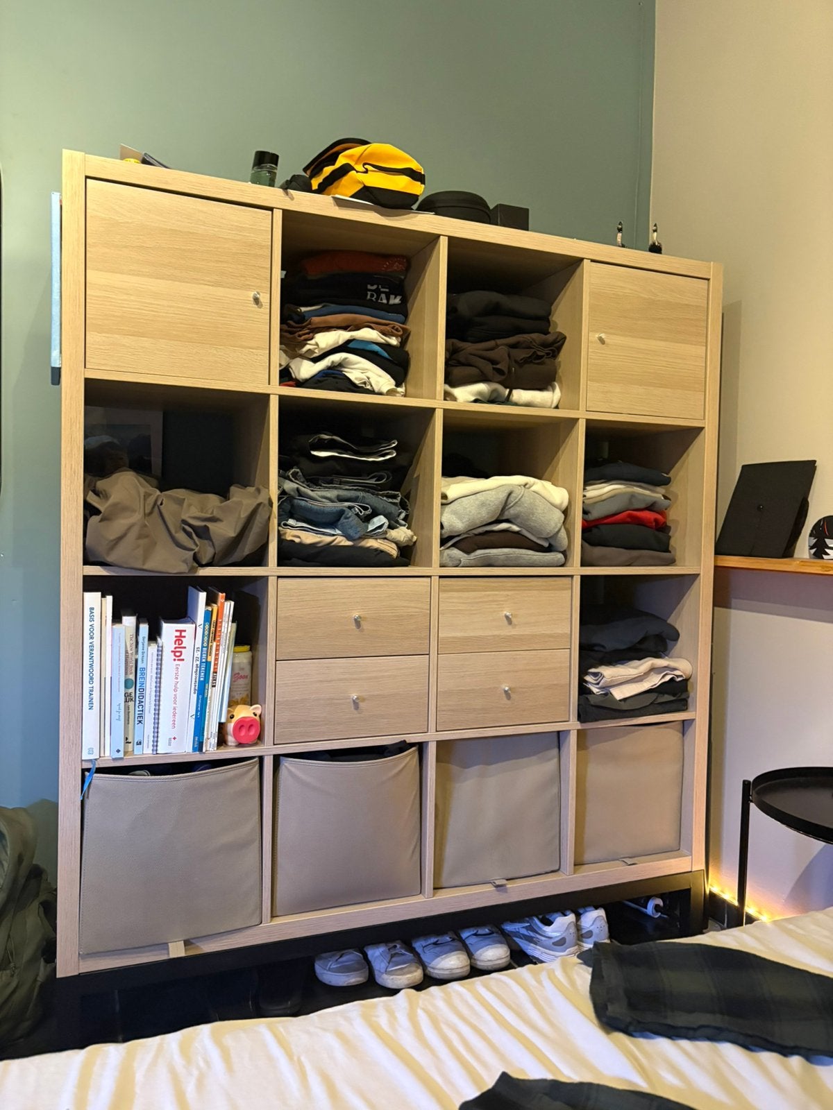 Kallax kast 16 + onderstel, Ophalen, Zo goed als nieuw
