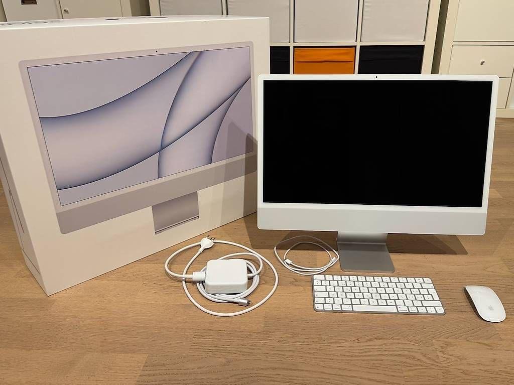 Apple iMac 24" M1 - 16GB - 512GB SSD - zilver, Computers en Software, SSD, IMac, Zo goed als nieuw, 16 GB