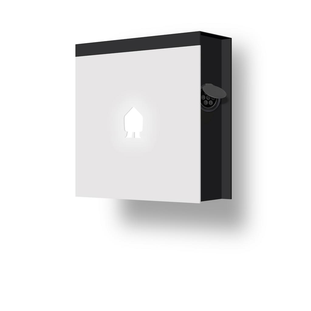 SMAPPEE EV WALL LITE 22kW 3-PHASE SOCKET RIGHT - WHITE, Ophalen, Nieuw, Laadpaal
