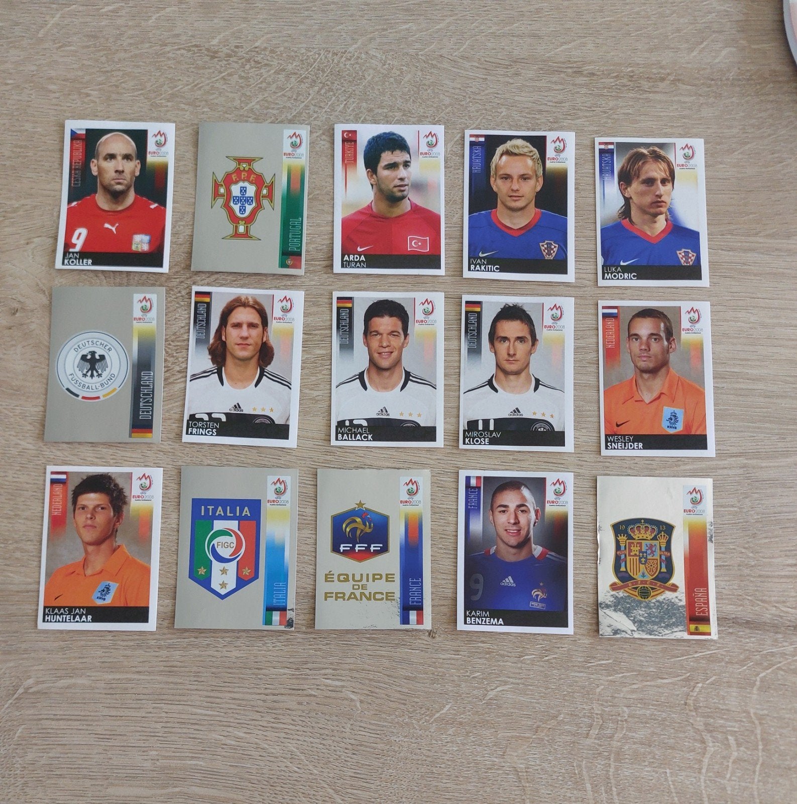 Panini EK 2008, Hobby en Vrije tijd, Stickers en Plaatjes, Gebruikt, Meerdere stickers, Ophalen of Verzenden