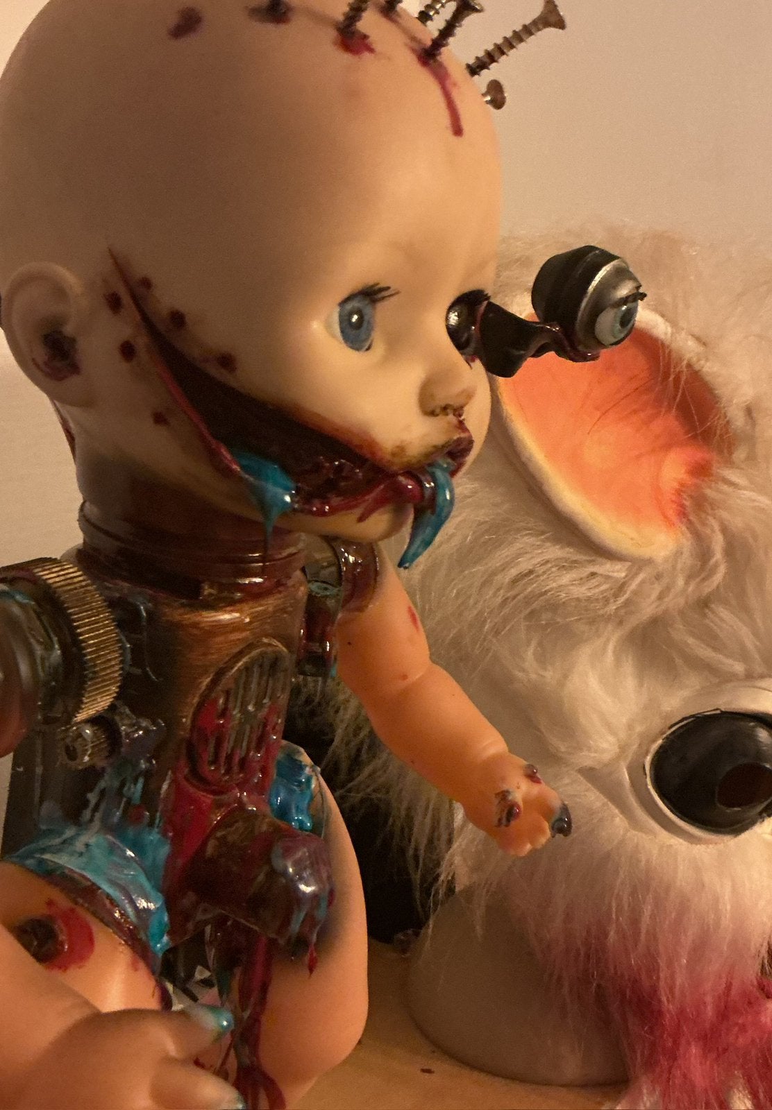 Robot cyber baby, Antiek en Kunst, Ophalen
