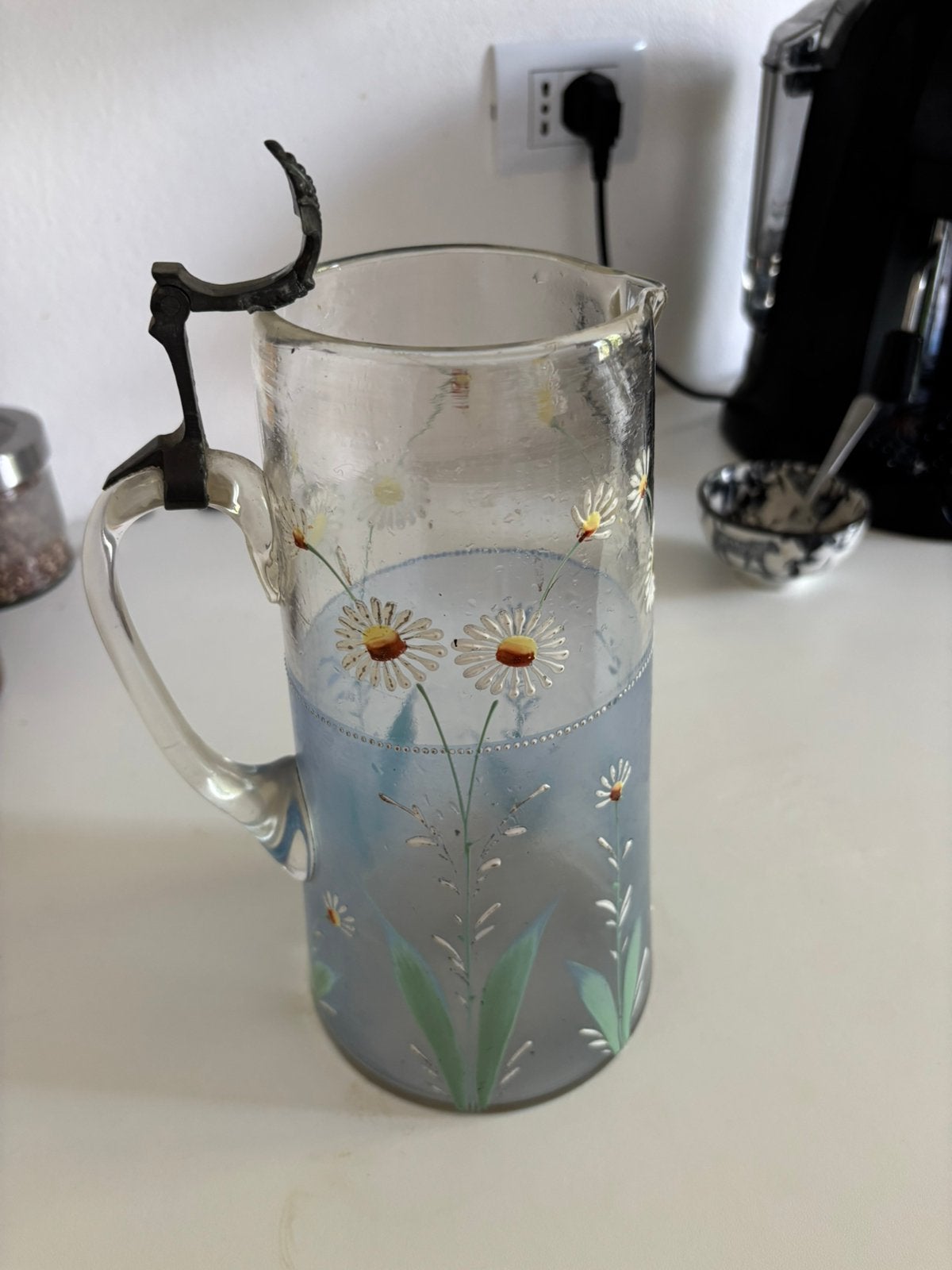 Cruche en verre art deco, Antiquités & Art, Enlèvement