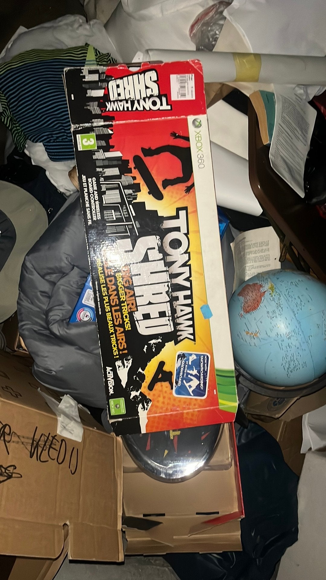 Xbox 360 Tony Hawk Shred skateboard + game!!, Games en Spelcomputers, Games | Xbox 360, Ophalen, Zo goed als nieuw