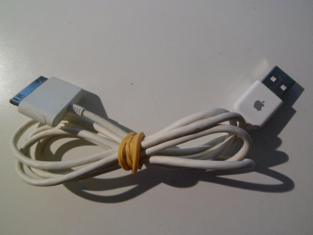 Apple USB 2.0 naar 30Pins connector, 1Meter Lengte, iPhone, Ophalen