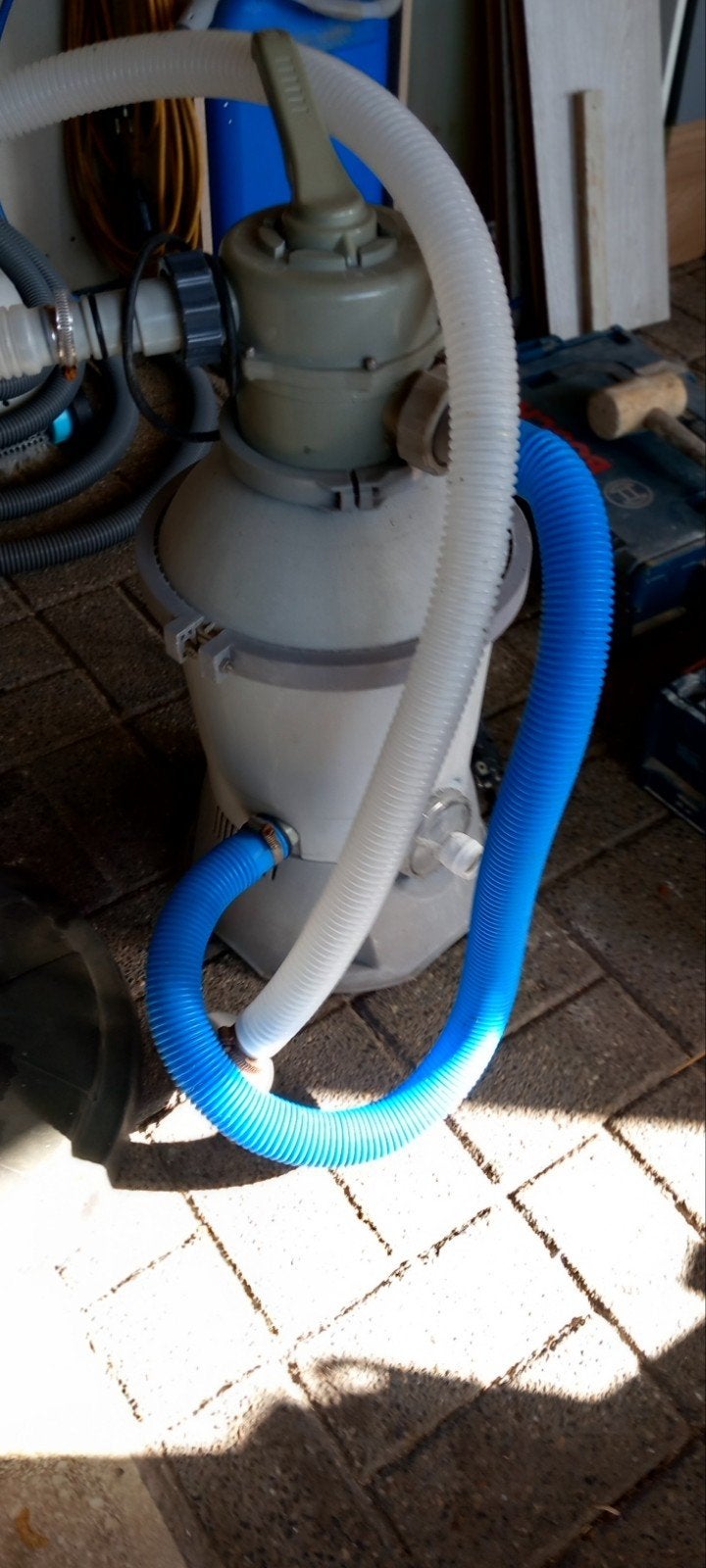 Zandfilter zwembad, Ophalen