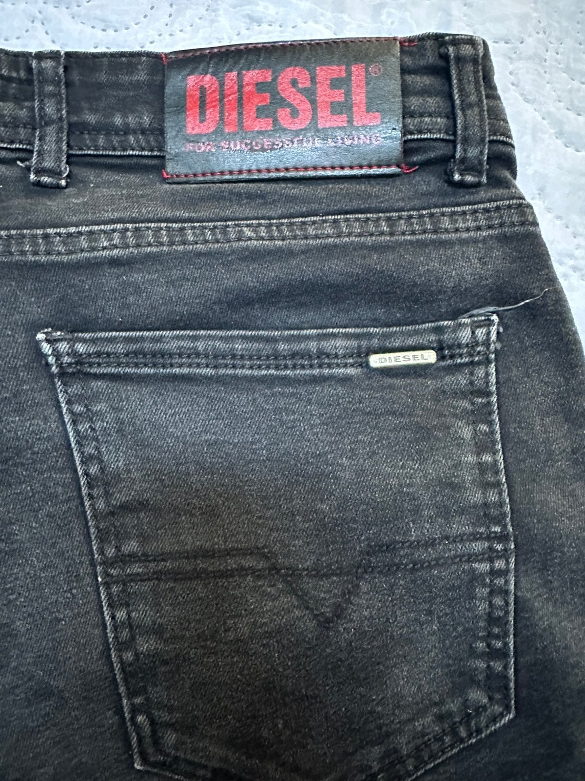 Jean Diesel D.N.A. — grijs/gewassen zwart, maat W34 (FR 44), Verzenden, Zo goed als nieuw, Grijs, W33 - W34 (confectie 48/50)