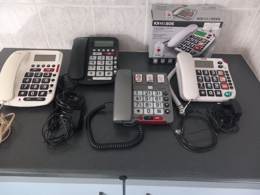 TELEFOONS senioren VASTE LIJN, Envoi, Utilisé
