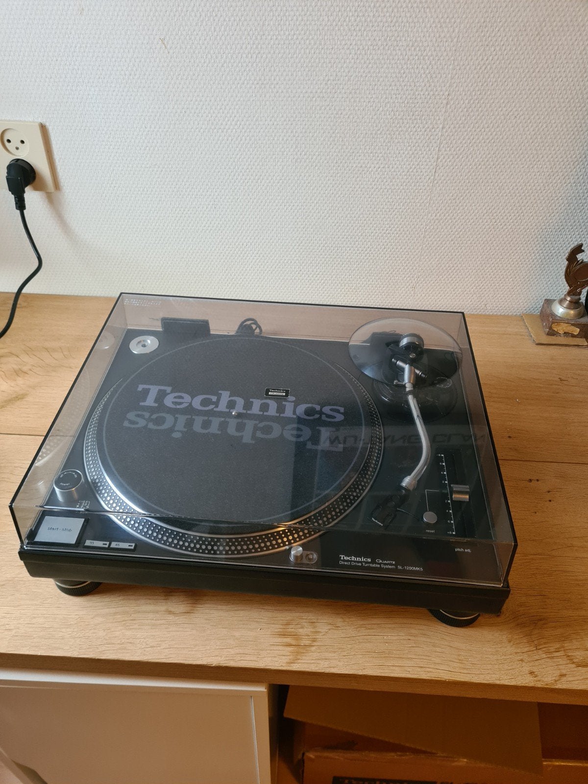 Technics SL1200 MK5-K Nette Staat met originele doos., Audio, Tv en Foto, Platenspelers, Gebruikt, Pitch-regelaar, Ophalen of Verzenden