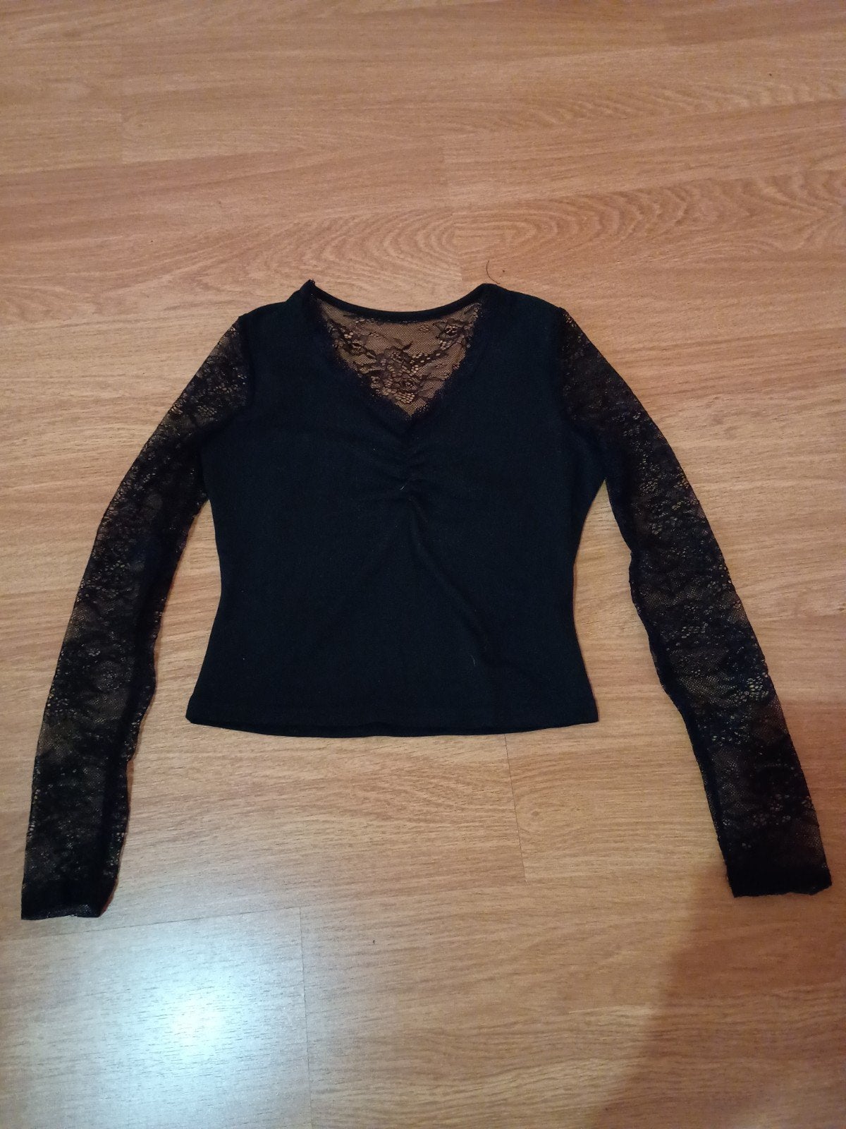 Kanten zwart t-shirt xs, Kleding | Dames, Topjes, Ophalen, Zwart