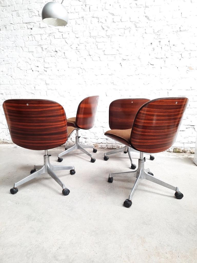 Set 2x MIM Roma bureaustoel, Ophalen, Gebruikt, Bruin, Bureaustoel