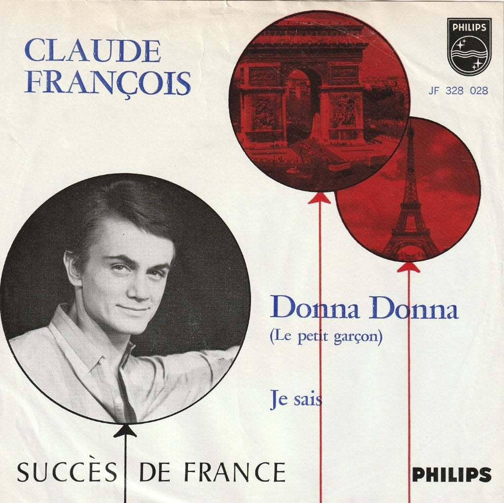 Claude François - Donna donna / Je sais, Réédition, 7 inch, Comme neuf, Pop