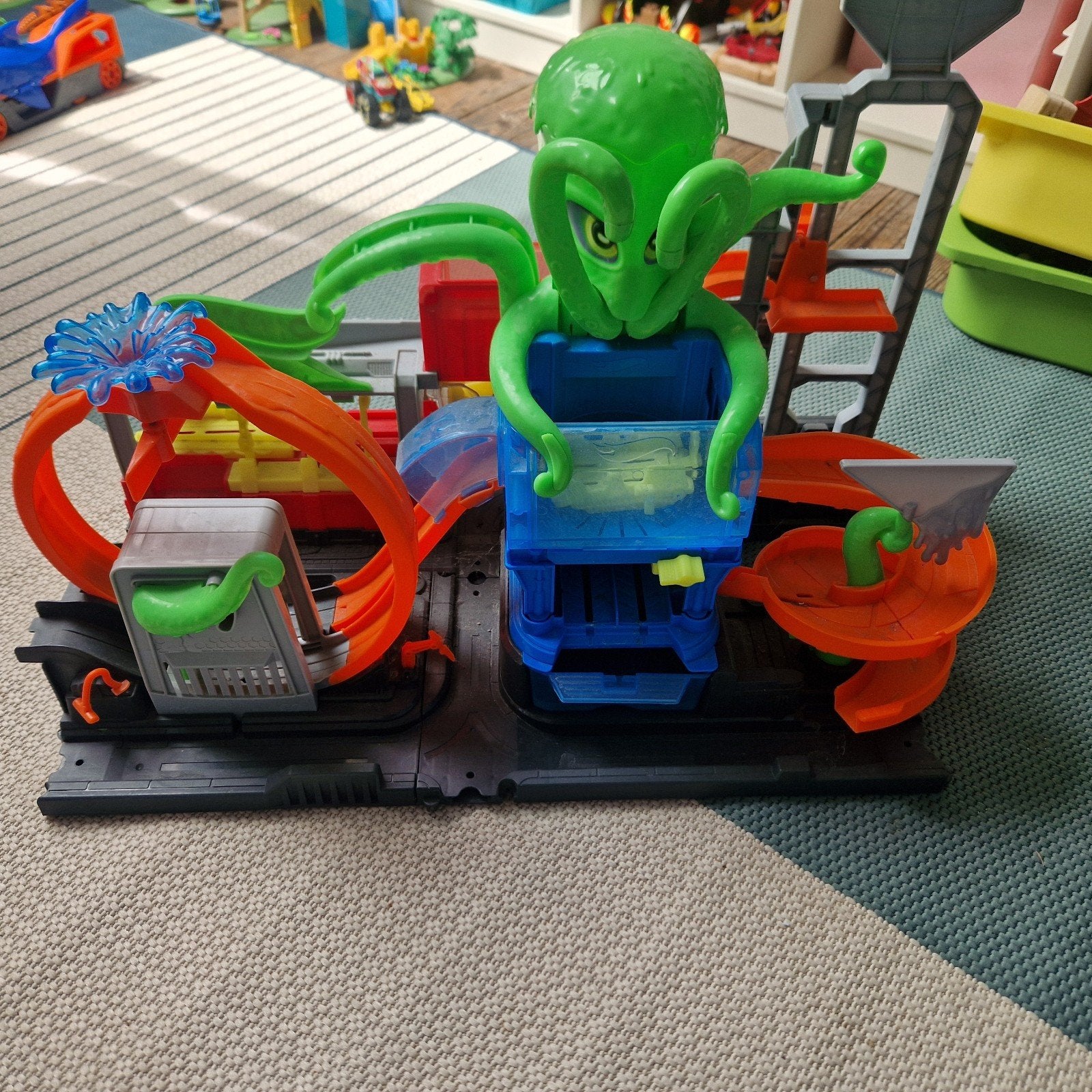 hotwheels octo, Ophalen, Zo goed als nieuw, Racebaan, Hot Wheels