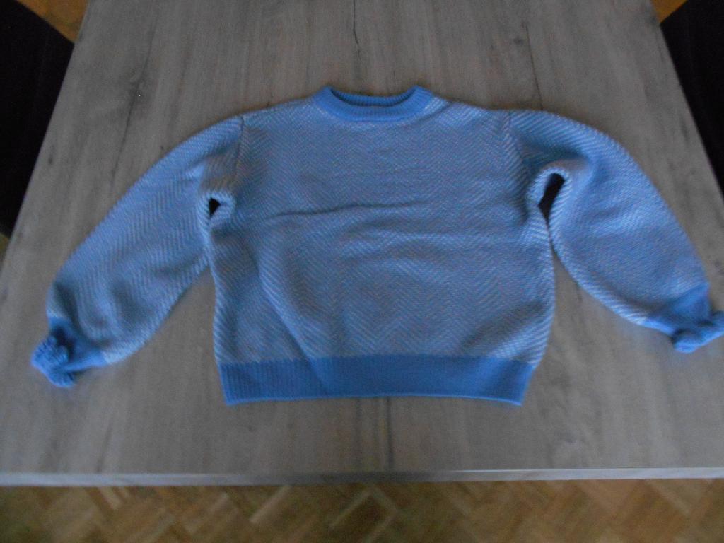 blauw witte trui steffi merci maat 152, Kinderen en Baby's, Kinderkleding | Maat 152, Meisje, Trui of Vest, Ophalen of Verzenden