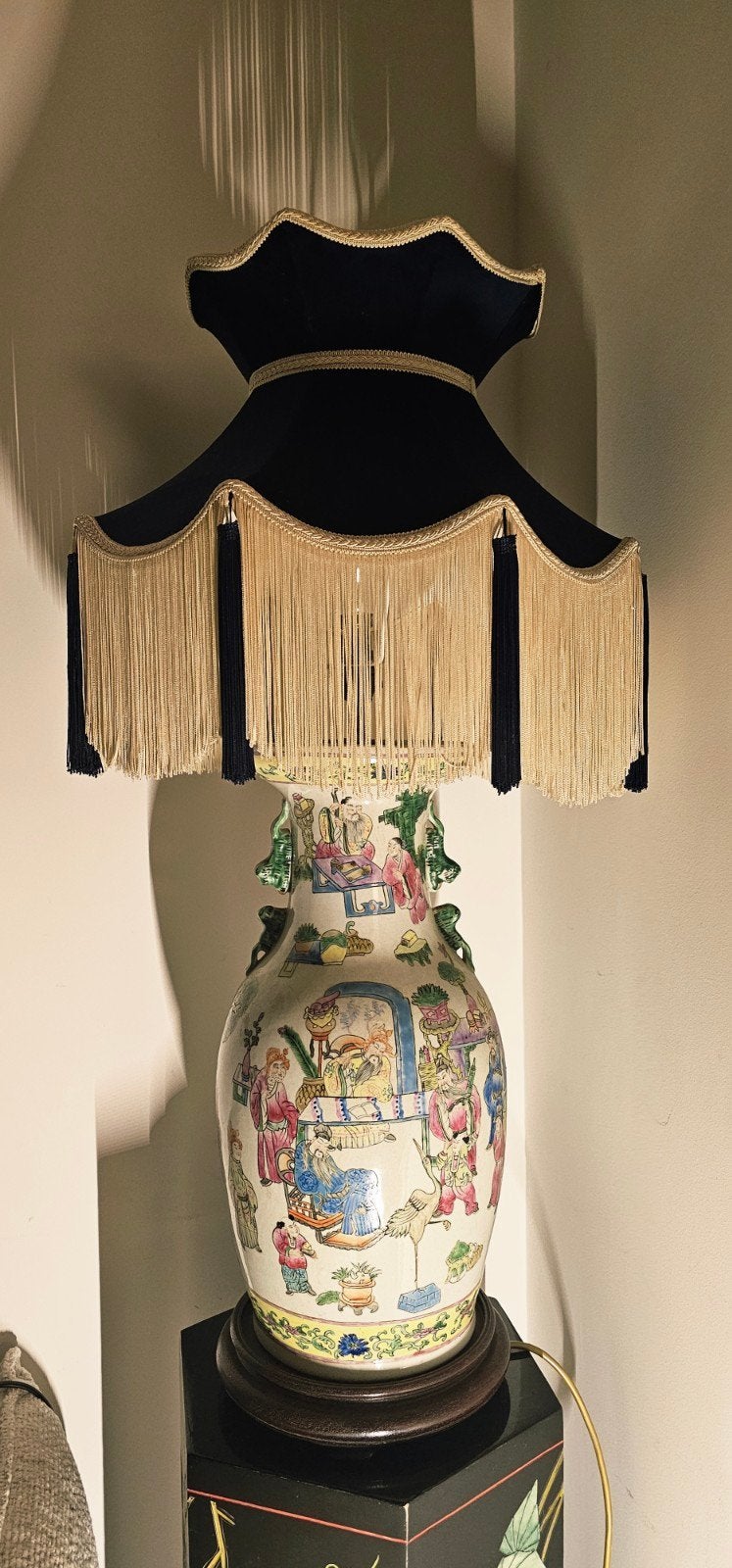 Chinese lamp / vintage / antiek/ lampenkap / design, Antiek en Kunst, Antiek | Vazen, Ophalen of Verzenden
