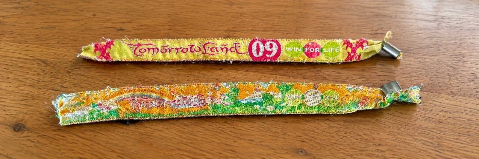 tomorrowland bandjes 2009 en 2010