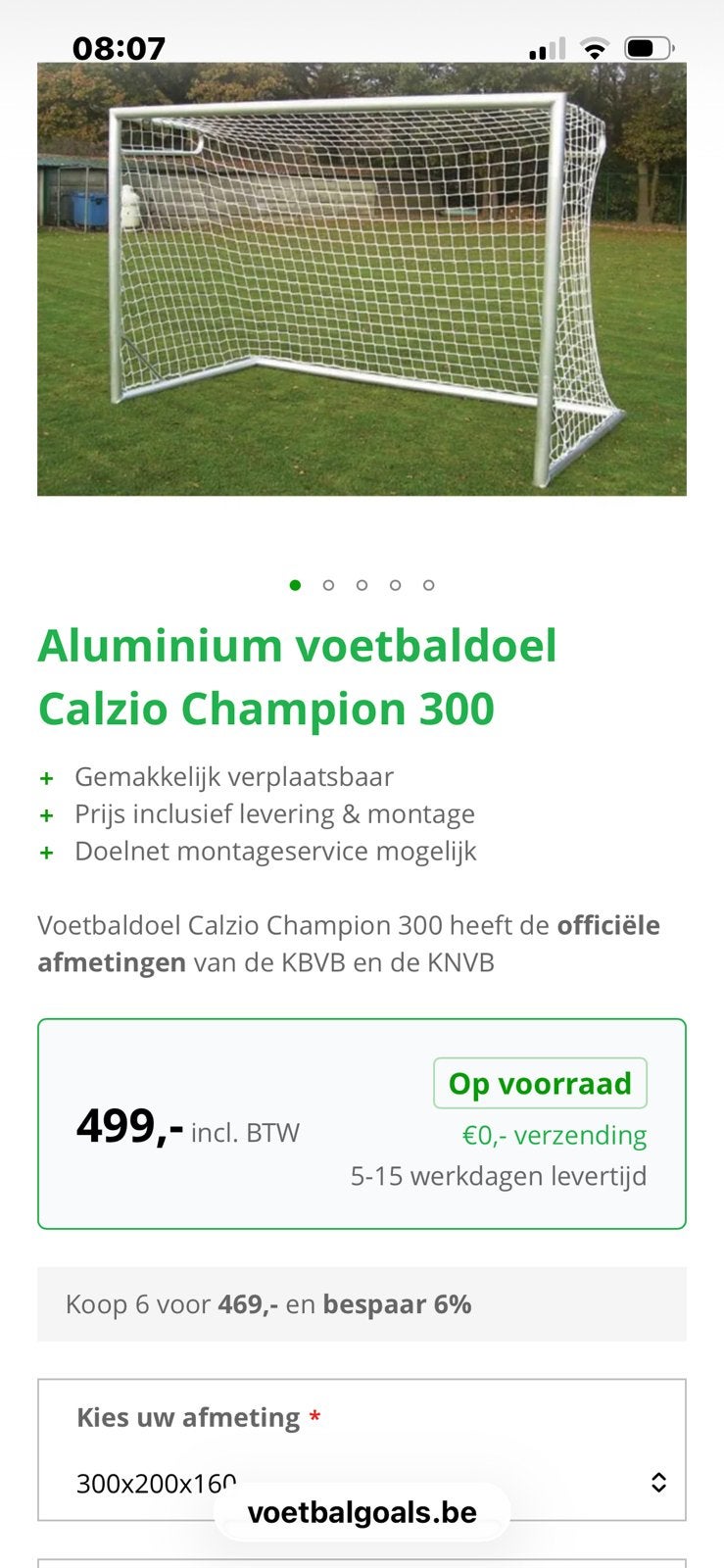 Goal Champion 300, Sport en Fitness, Voetbal, Ophalen, Gebruikt, Overige typen