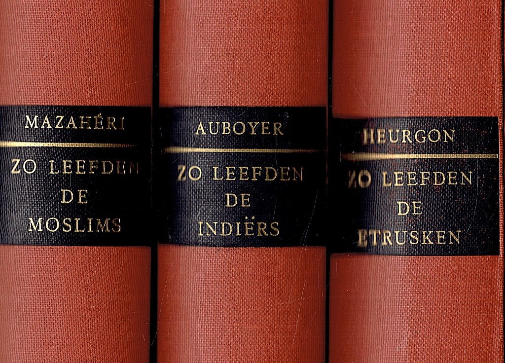 Zo leefden de Moslims.- De Indiërs.- De Etrusken. (3 boeken), Ophalen of Verzenden, Gelezen, Diverse auteurs