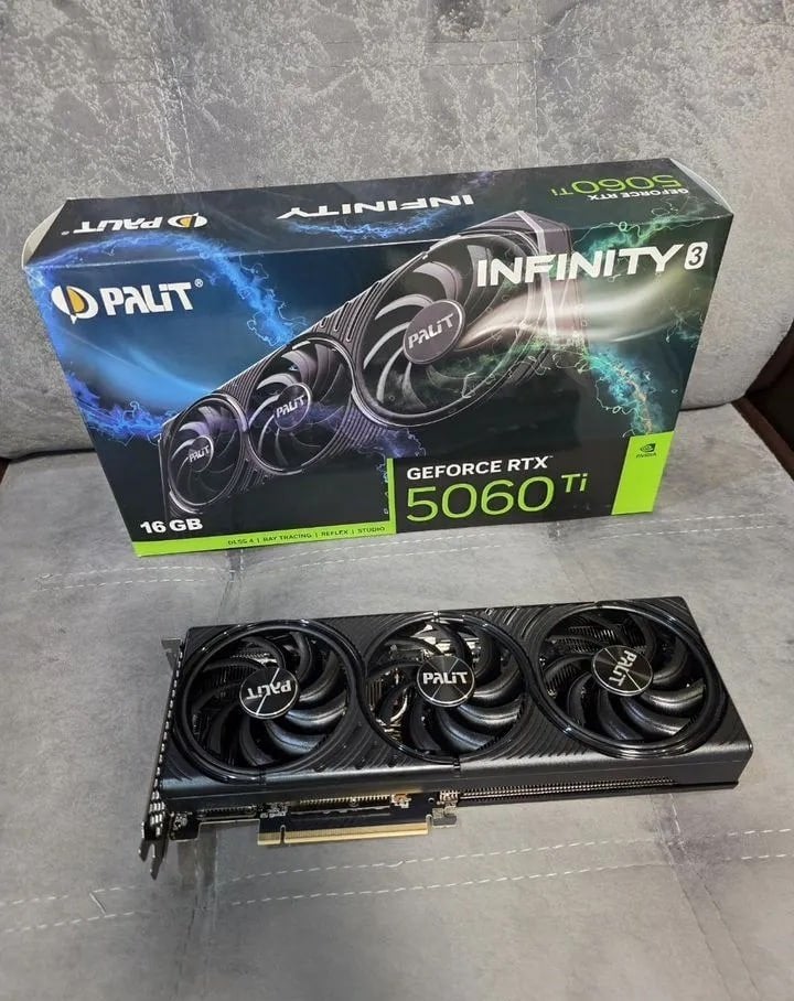 Palit RTX 5060 Ti 16Gb Infinity 3 V1, Ophalen of Verzenden, Zo goed als nieuw, Overige soorten, Nvidia