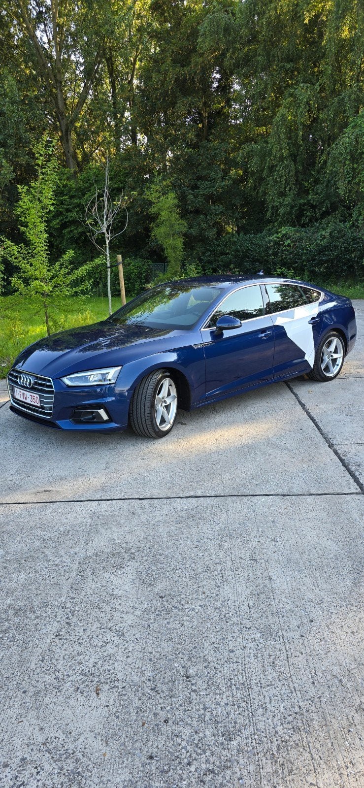Audi A5 2.0 TFSI g-tron, Auto's, Sound system, Zwart, 4 cilinders, Blauw