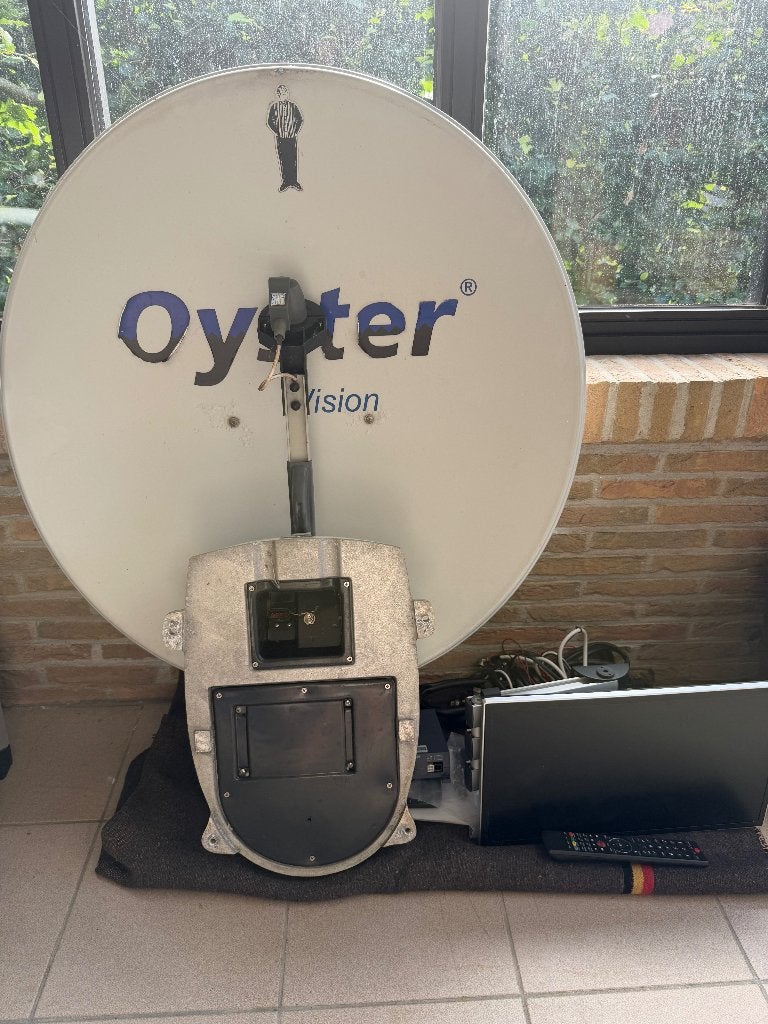 schotelantenne, Ophalen, Gebruikt
