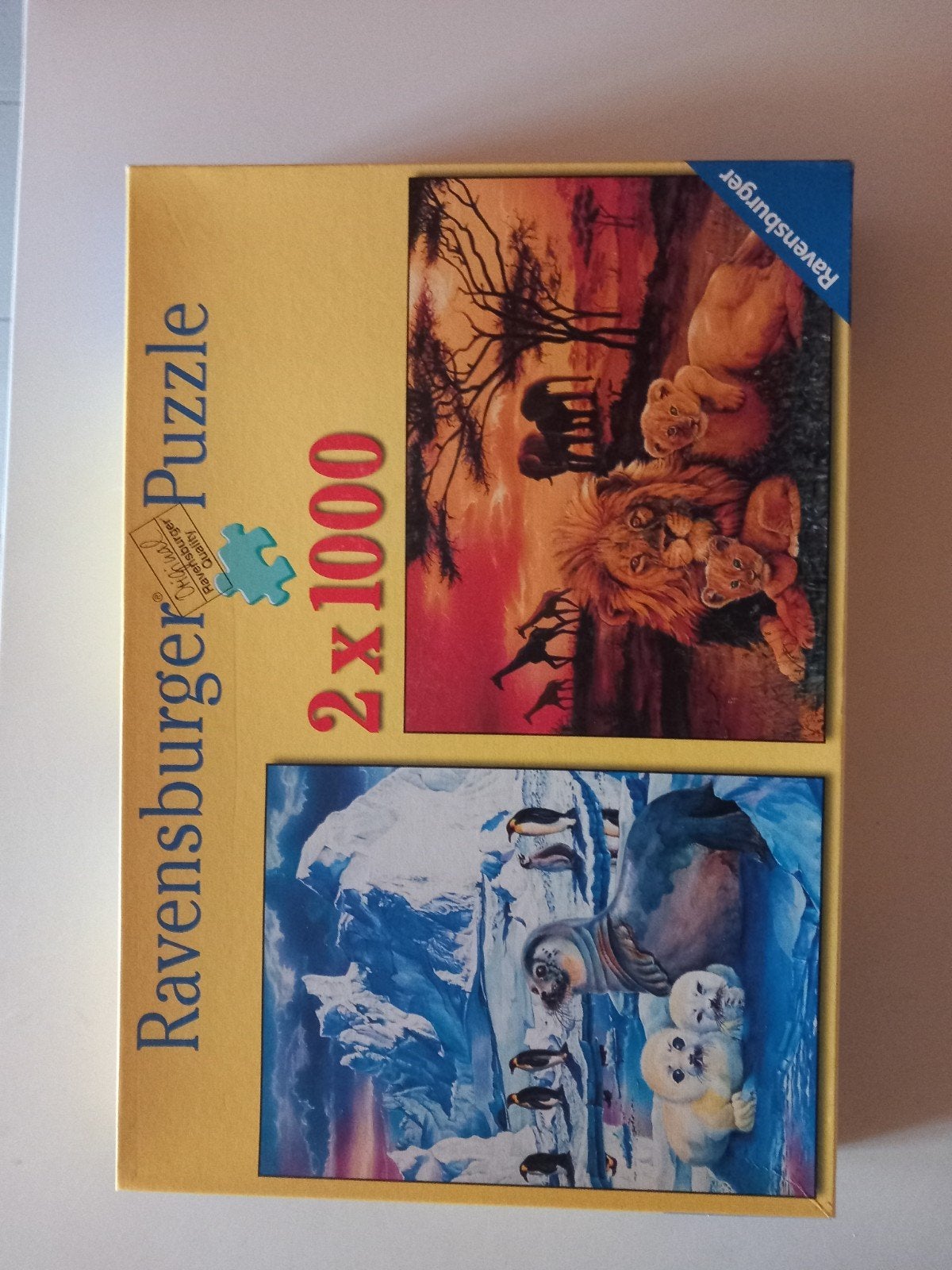 Ravensburger puzzeldoos met 2 puzzels van 1000 stuks, Hobby en Vrije tijd, Ophalen