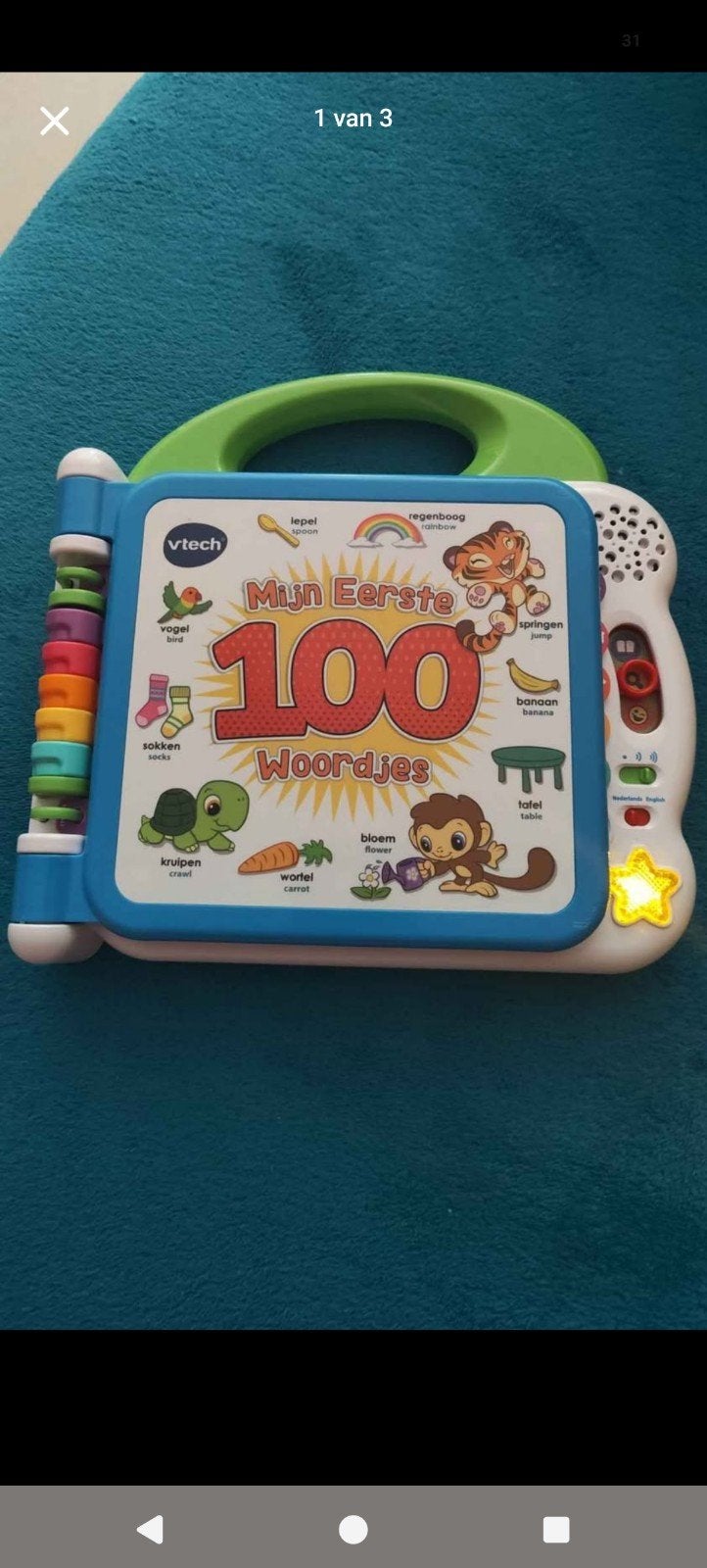 VTech mijn eerste woordjes Nederlands-Engels, Kinderen en Baby's, Ophalen, Zo goed als nieuw