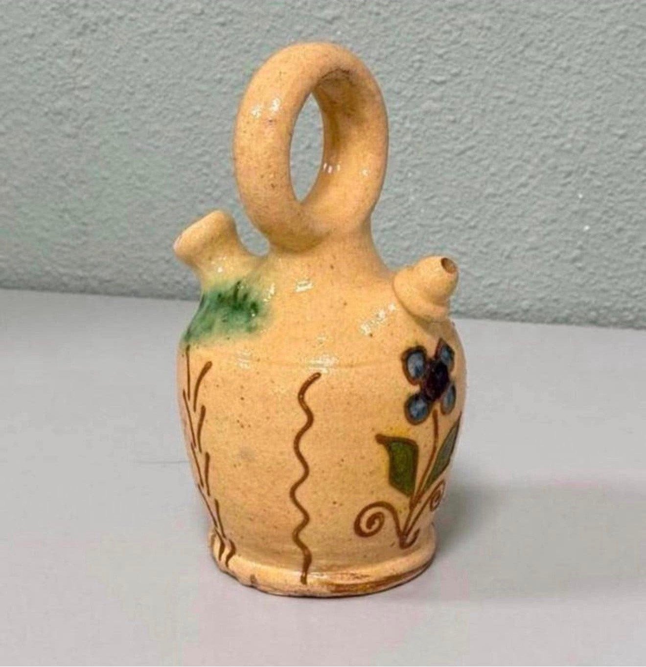 1950-1960 vtg Botijo traditionele Spaanse drinkkan antiek, Ophalen of Verzenden
