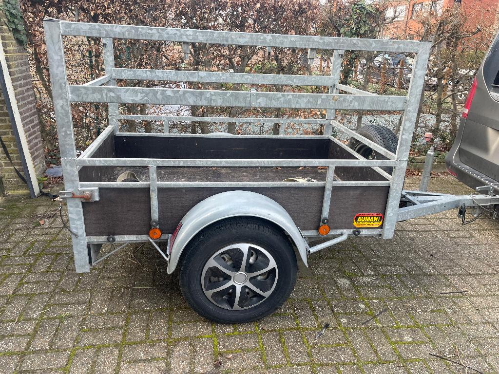 Gesloten aangangwagen op maat gemaakt voor 2x Honda Dax, Autos : Divers, Remorques, Utilisé, Enlèvement