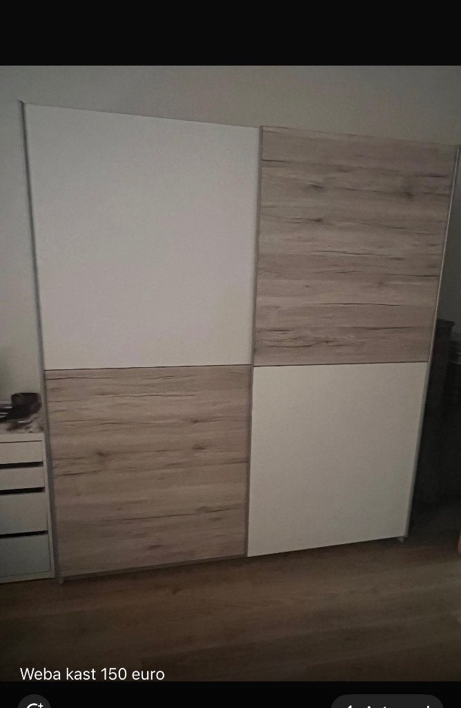 Schuifdeur kast, Huis en Inrichting, Kasten | Kleerkasten, Ophalen, Overige materialen, Met deur(en), 150 tot 200 cm