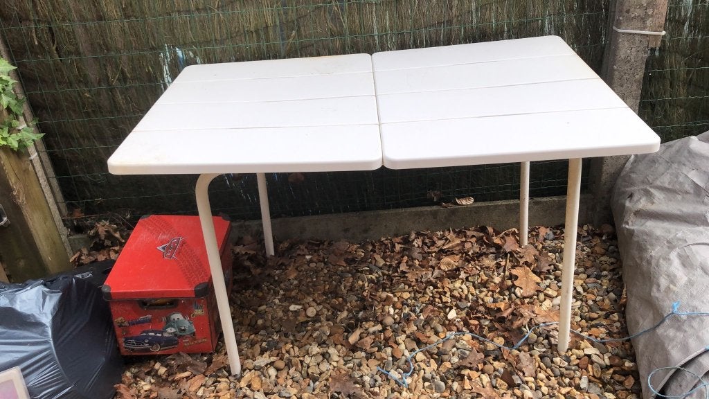 tuin tafel, Ophalen, Gebruikt, Rechthoekig