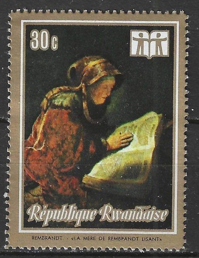 Rwanda 1973 - Yvert 512 - Jaar van het Boek (ST), Verzenden, Gestempeld