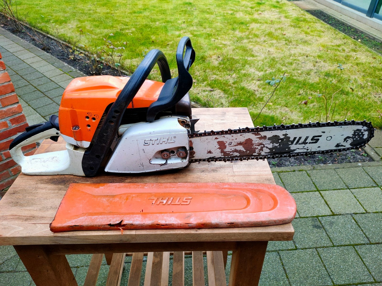 Stihl MS 362 kettingzaag. In perfecte staat. Bouwjaar 2021., Tuin en Terras, Ophalen, Gebruikt