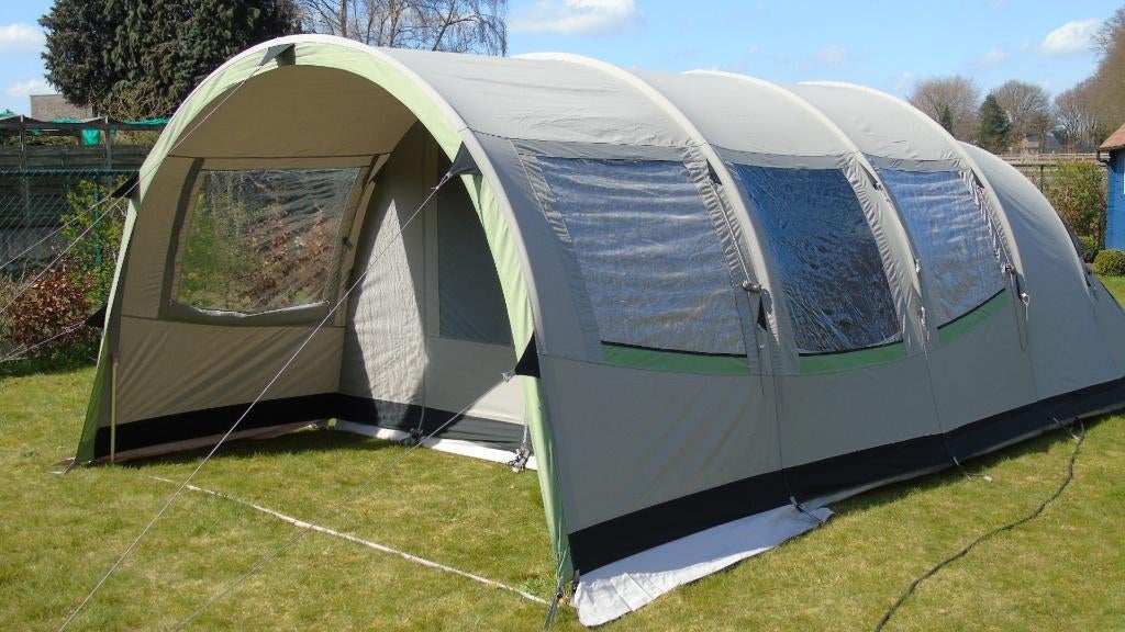 Grote familietent + kampeergerief, Caravanes & Camping, Tentes, jusqu'à 4, Utilisé, Enlèvement