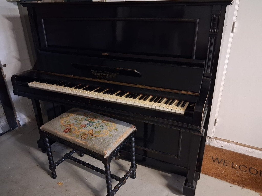 Piano FRANÇOIS BERDEN & CIE, Muziek en Instrumenten, Ophalen, Gebruikt, Zwart, Piano