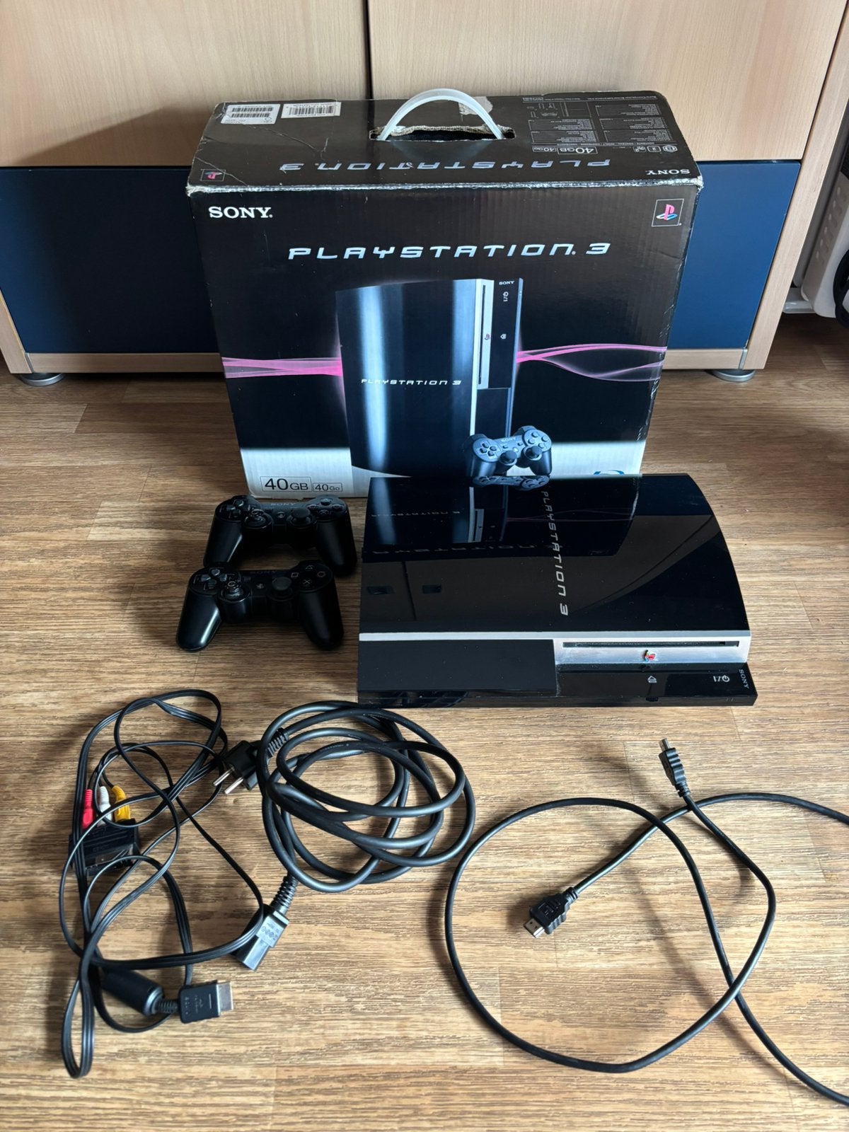 Ps3 pack complet 40gb, Phat, Utilisé, Avec 2 manettes, Enlèvement ou Envoi