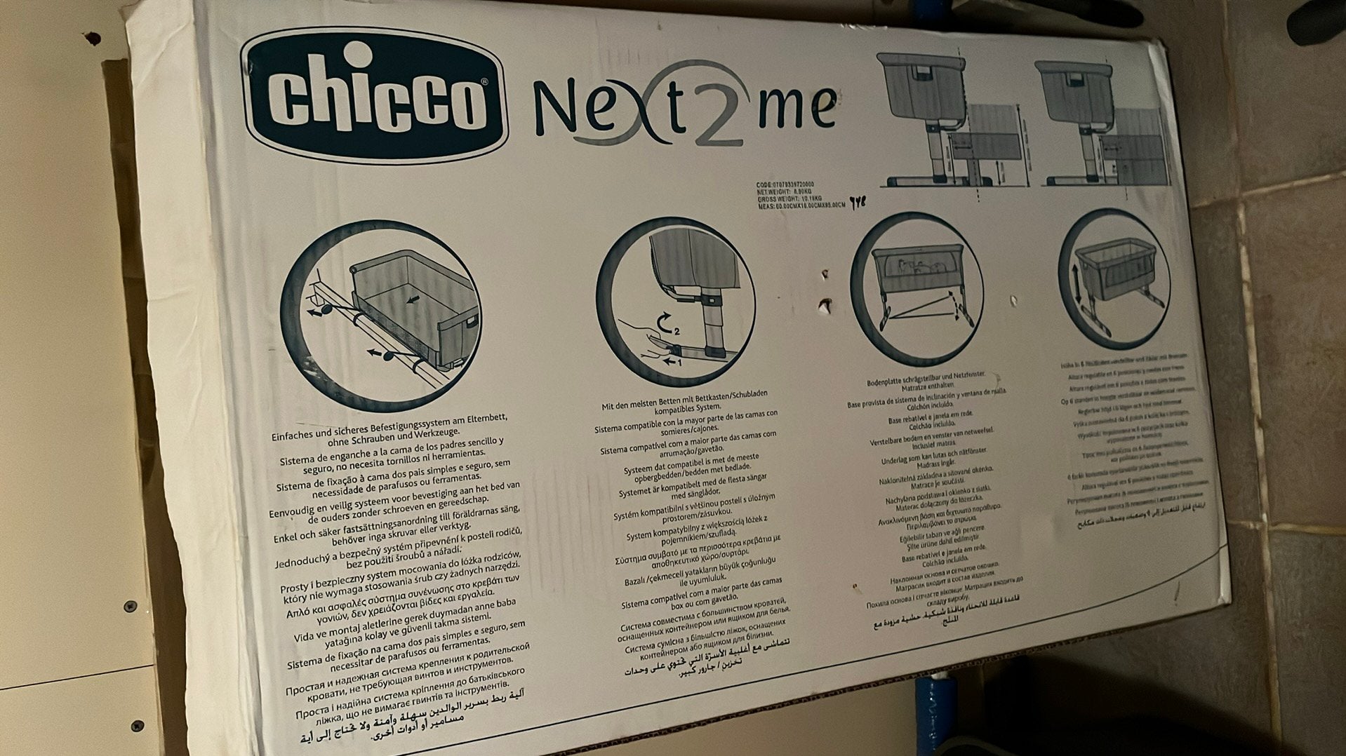 Chicco next2me co-sleeper, Enlèvement, Utilisé