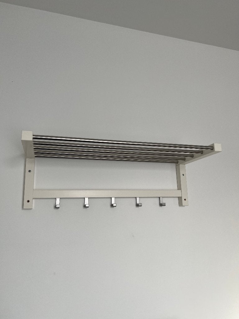 IKEA TJUSIG kapstok wit – 79 cm, Ophalen, Gebruikt
