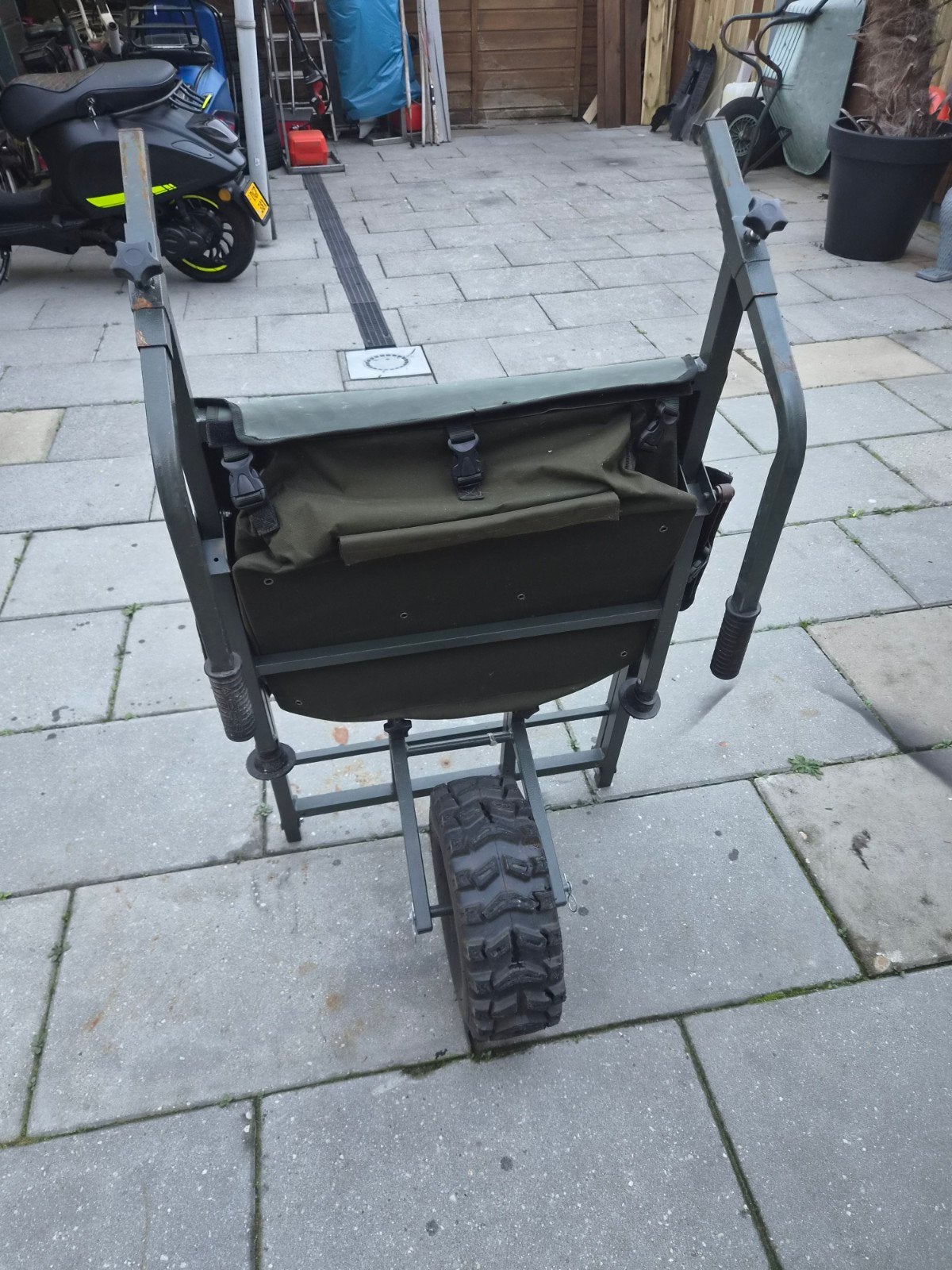 karper kruiwagen met Trakker X-Trail Wide Wheel, Watersport en Boten, Ophalen, Zo goed als nieuw, Overige typen