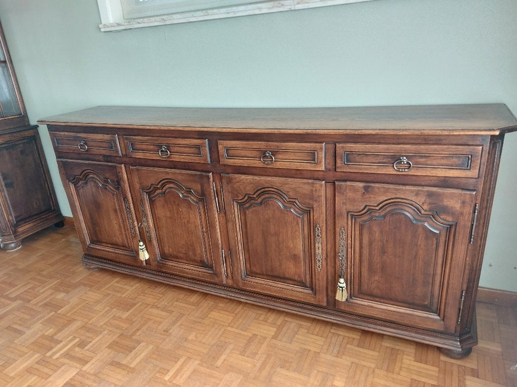 Eikenhouten dressoir, 200 cm ou plus, Enlèvement, Chêne, Avec tiroir(s)