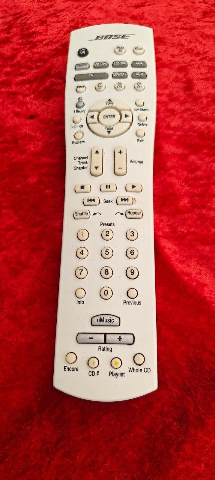 Bose RC38T1-40 afstandsbediening, Enlèvement ou Envoi