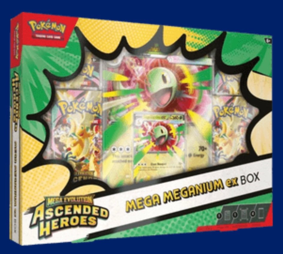 Pokemon Ascended Heroes Mega Meganium ex Box EN sealed