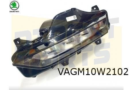 Skoda Octavia (6/20-) Mistlamp Rechts (LED) (bij sport bumpe, Neuf, -, -, Skoda