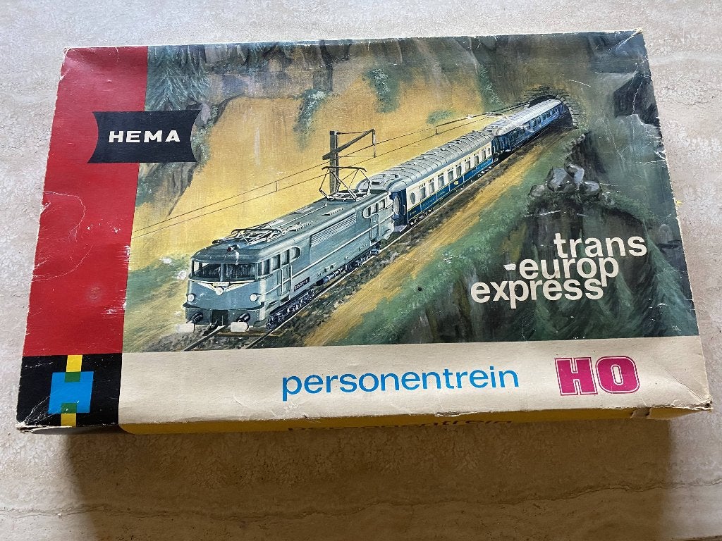 HO Hema personentrein Trans Europa Express in ovp (831), Hobby en Vrije tijd, Overige merken, Gelijkstroom, Ophalen of Verzenden