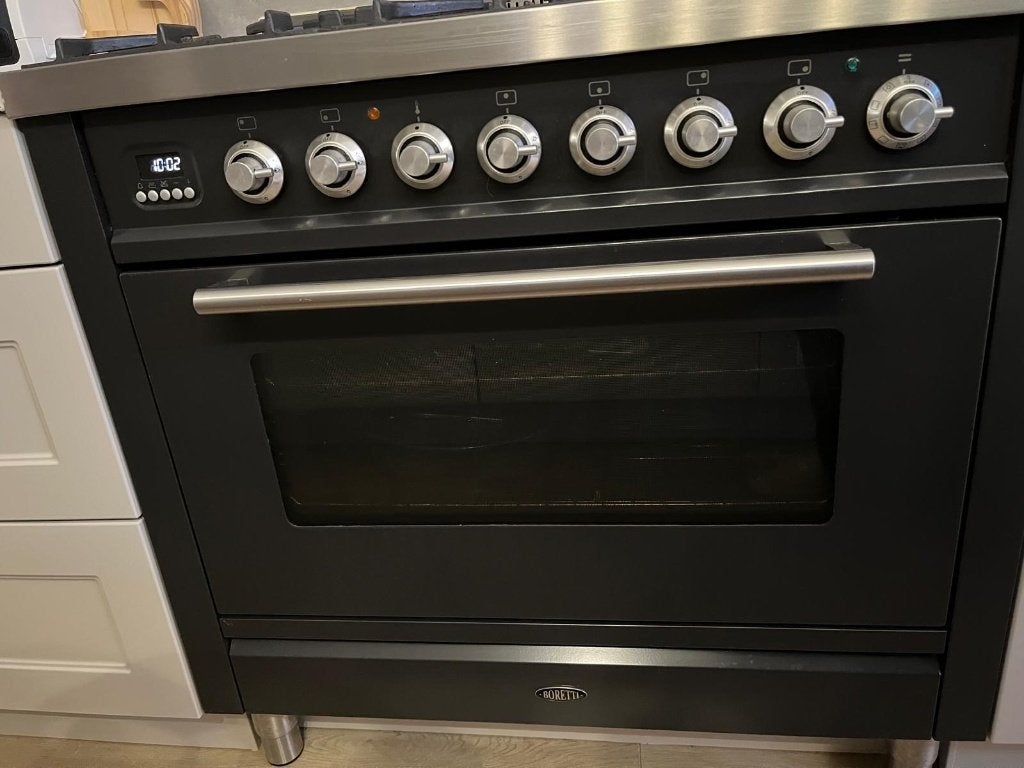 Boretti Gasfornuis met elektrische oven, Elektronische apparatuur, Fornuizen, Ophalen, Gebruikt, 60 cm of meer, Energieklasse A of zuiniger
