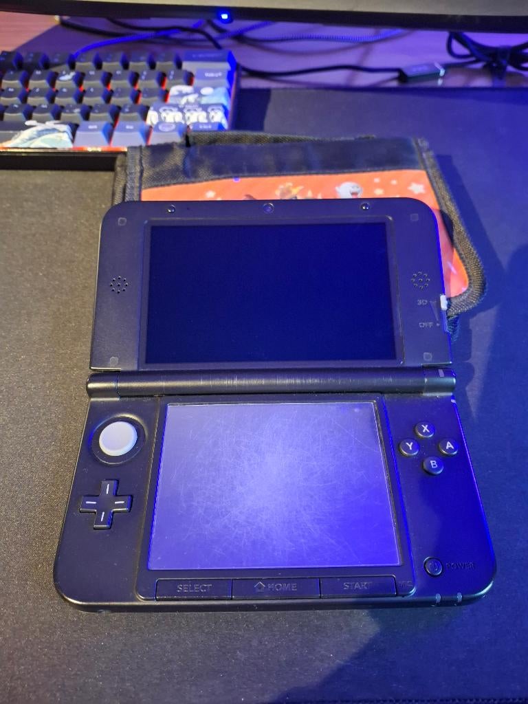3ds XL Noir, Games en Spelcomputers, Spelcomputers | Nintendo 2DS en 3DS, Gebruikt, 3DS XL, Zwart, Met beschermhoes of tas, Ophalen
