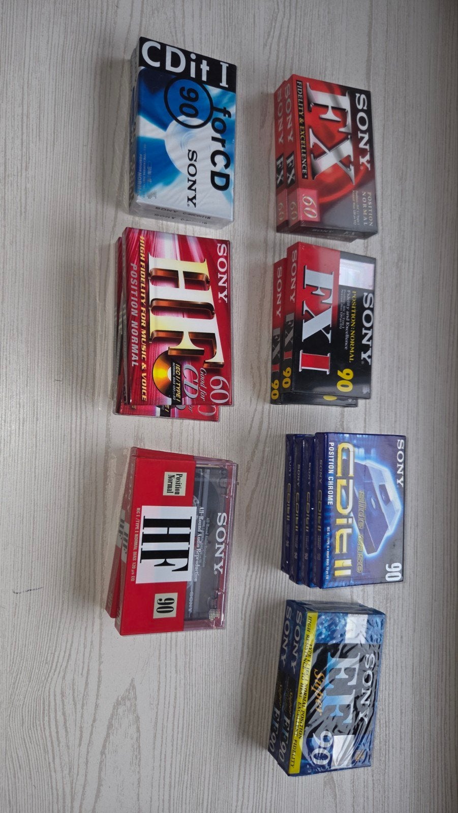 cassettes sony, Ophalen