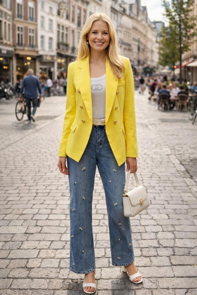 Splinternieuwe outfit blazer met jeans